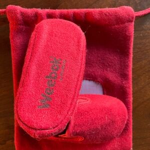 Weebok Red Baby Shoes with Pouch
